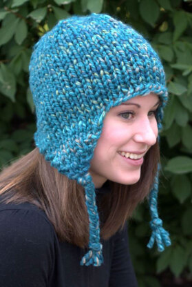 Plymouth Yarn F583 Earflap Hat (Free)