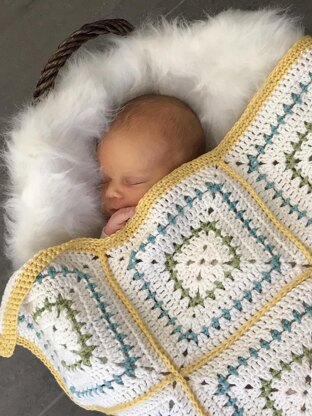 Farmhouse Square Baby Blanket