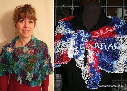 Natalie Crochet Net Shawl and Wrap