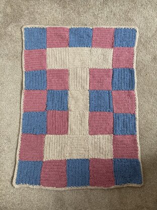 Initial baby blanket