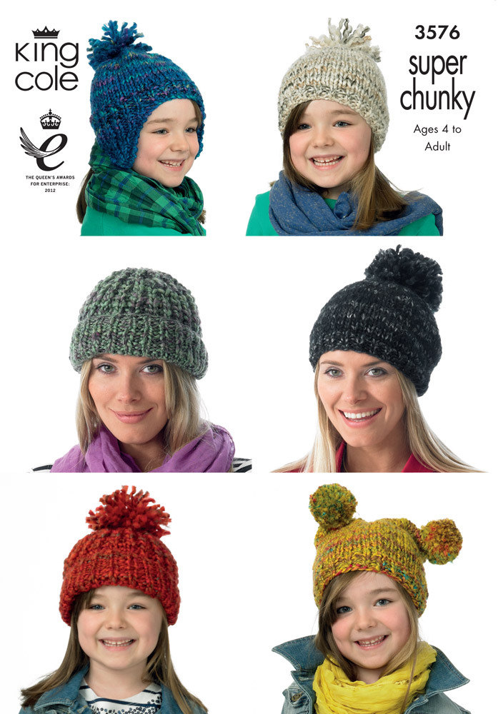 Hats in King Cole Gypsy Super Chunky 3576