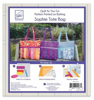 June Tailor Inc Quilt As You Go Tote Sophie Design