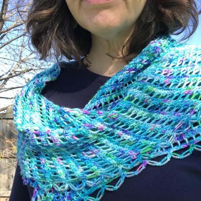 Azure Dreams Shawl