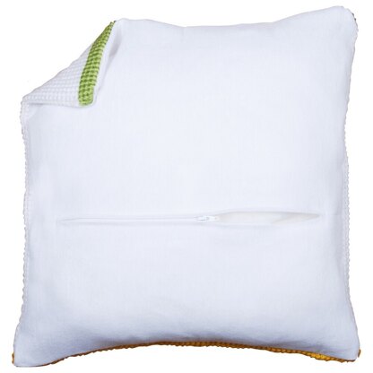 Vervaco Cushion Back with Zipper: White - 45cm x 45cm 