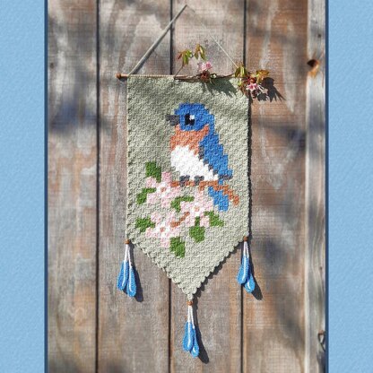 Spring Bluebird Banner