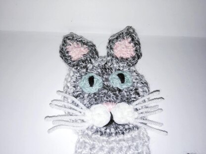 Gray cat applique