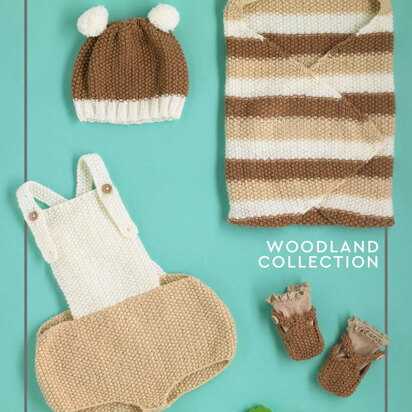 Woodland Collection - Free Layette Knitting Pattern For Babies in Paintbox Yarns Baby DK by Paintbox Yarns