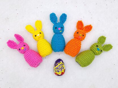Rainbow Bunny Creme Egg Cosy