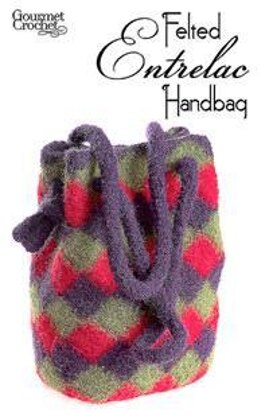 Felted Entrelac Handbag