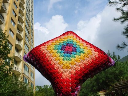 Summer Fun Granny Cushion