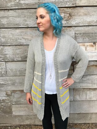 Striped Down Cardi