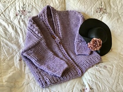 The Willshire Lavender Cardigan