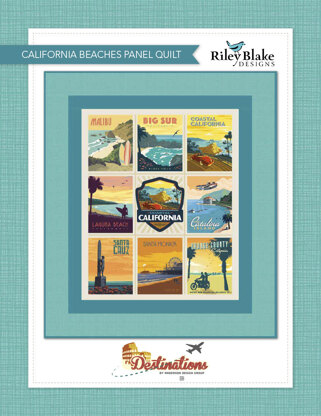 Riley Blake California Beaches Panel Quilt - Downloadable PDF