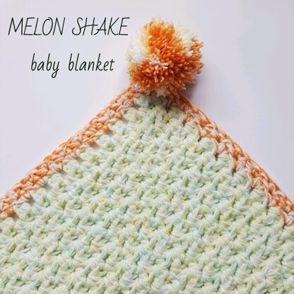 Melon Shake baby blanket