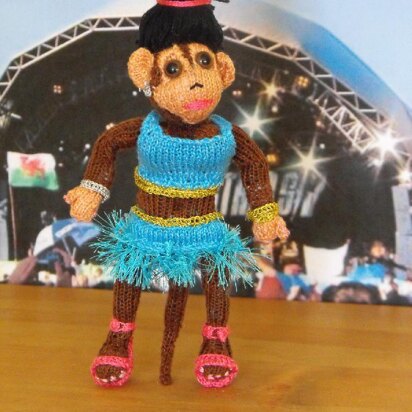 Apey Winehouse Toy Knitting Pattern