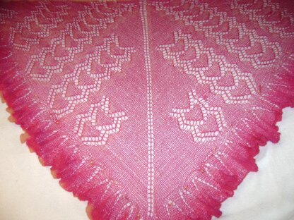 How Do I Love Thee Lace Wrap Shawl