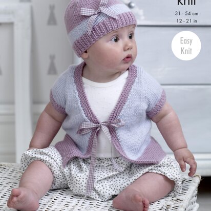 Cardigans, Coat & Hat in King Cole Baby DK - 5215 - Downloadable PDF