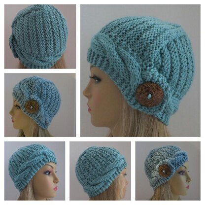 Elenna - The Hat with A Diagonal Design