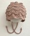 Pattern: baby bonnet lace hat, cotton hat toddler