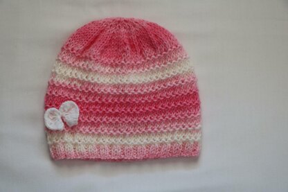 Strawberry Vanilla Baby Hat