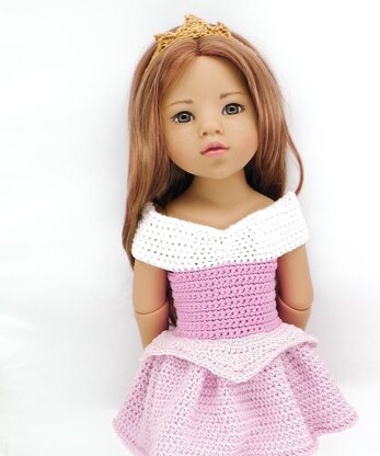 GOTZ/DaF 18" Doll Princess Aurora Dress Set