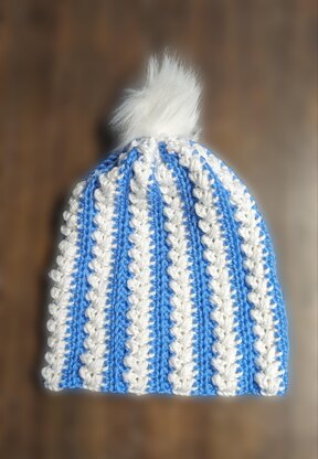 Puffy Stripes Beanie