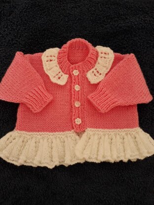 Childs Lace Edge Cardigan