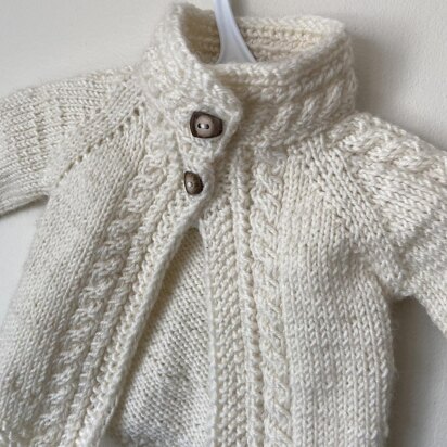 Gently Cabled Baby Cardigan