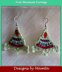 Fern Mountain Crochet Triangle Earrings Pattern Unique Jewelry