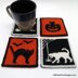 Halloween Cat Coasters