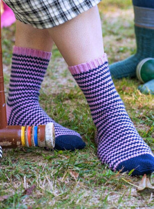 Bocce & Hide and Seek Socks in Berroco PDF