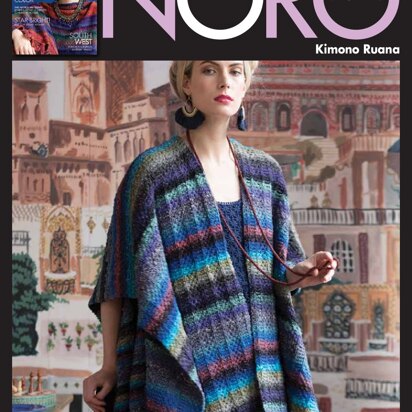 Kimono Ruana in Noro Taiyo - 14384 - Downloadable PDF