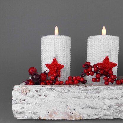 Crochet pattern tealight holder for your Christmas decoration