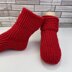 Crimson Cozy Slipper Boots