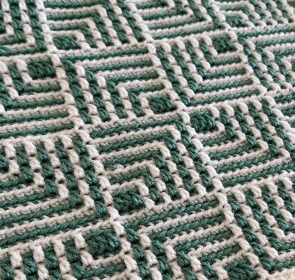 Dazzle Mosaic Crochet Blanket