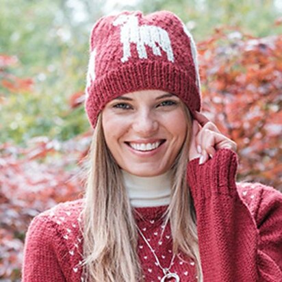 Adult Hat With Alpaca Motif