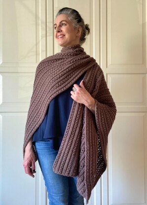 Easy Crochet Ruana Wrap Pattern: Workin-It Ruana Wrap