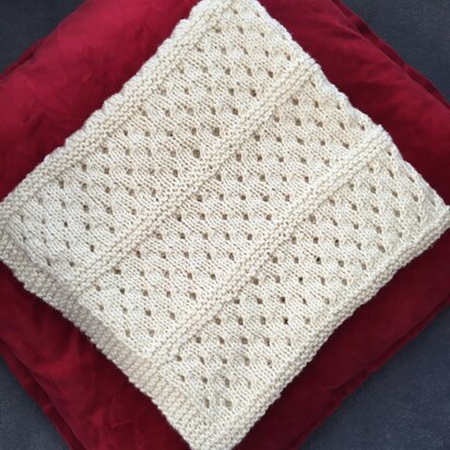 Stripy lace Blanket