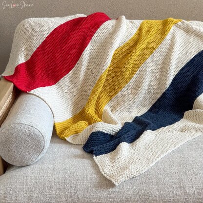 Hudson’s Simple Knit Throw Blanket – Beginner Friendly Pattern