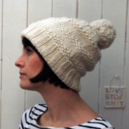 Snowdrift Hat - knitting pattern