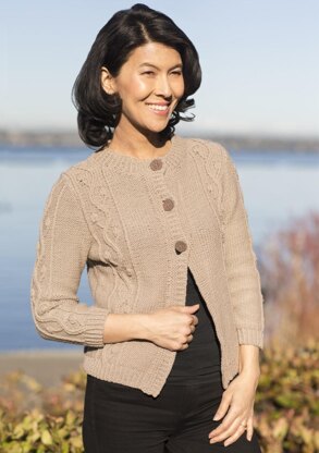 Cascade Yarns W747 Budded Vine Cardigan (Free)