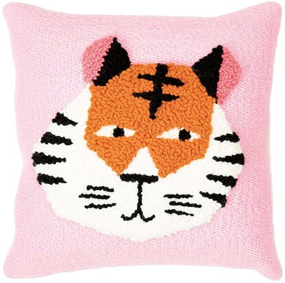 Rico Punch Needle - Tiger Cushion - 40cm x 40cm