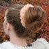 Eyelet Stitch Scrunchie Hair Tie Knitting Pattern