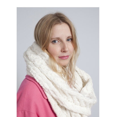 "Long Snood" - Snood Knitting Pattern For Women in Debbie Bliss Paloma