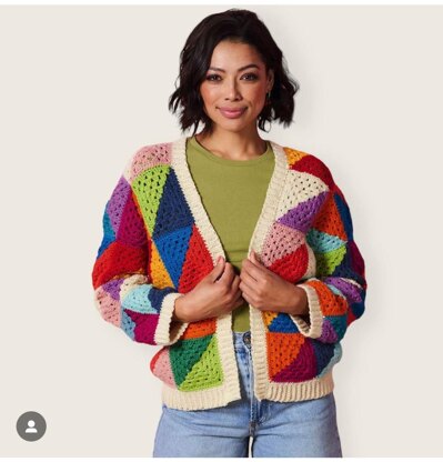 Half and Half Granny Cardigan