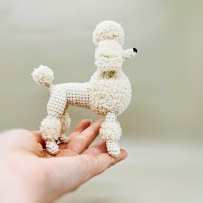Crochet poodle pattern, amigurumi poodle, crochet dog