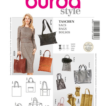 Burda Shopping Bag Sewing Pattern B7158 - Paper Pattern, Size one size