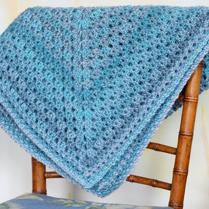 Granny Filet Crochet Baby Blanket Pattern
