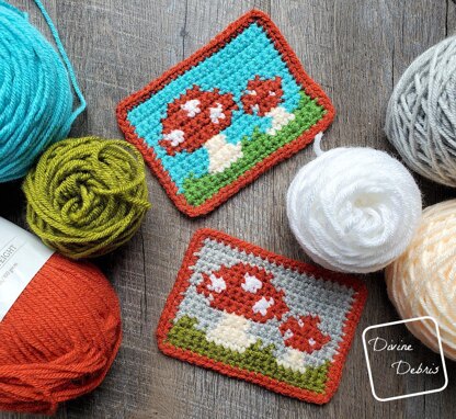 Cute Mushrooms Mug Rug