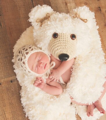 Faux Bear Skin Nursery Rug